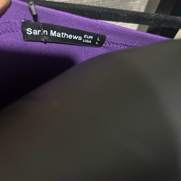 Elegant Purple Women's Dress - Picture 4 of 7